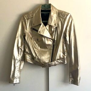 Faux Leather Moto Jacket